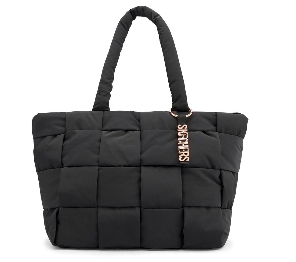 Quilted Checkered Shopper Bag