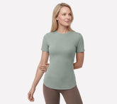 GO WALK Luxe Rib Tunic Tee