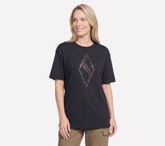 Gold Splatter Diamond Short Sleeve Tee