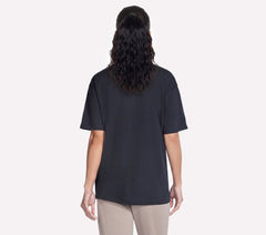 Script Diamond Studded Short Sleeve Tee