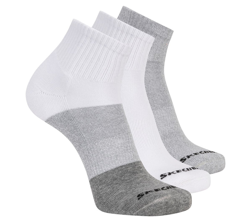 3 Pack Men's Colorblock Quarter Socks
