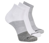 3 Pack Men's Colorblock Quarter Socks
