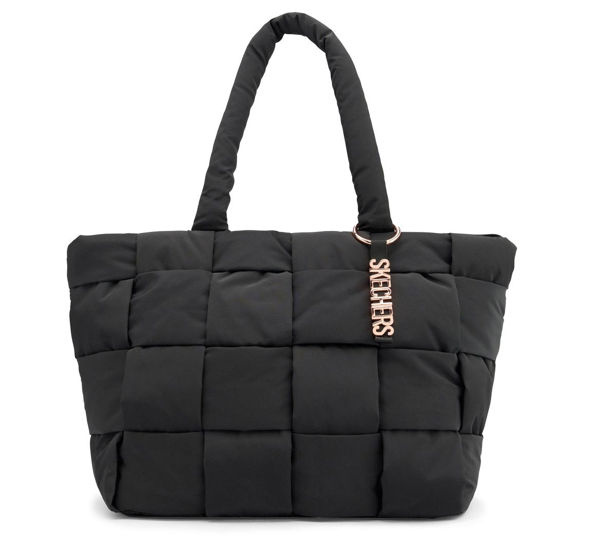 Quilted Checkered Shopper Bag