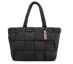 Quilted Checkered Shopper Bag