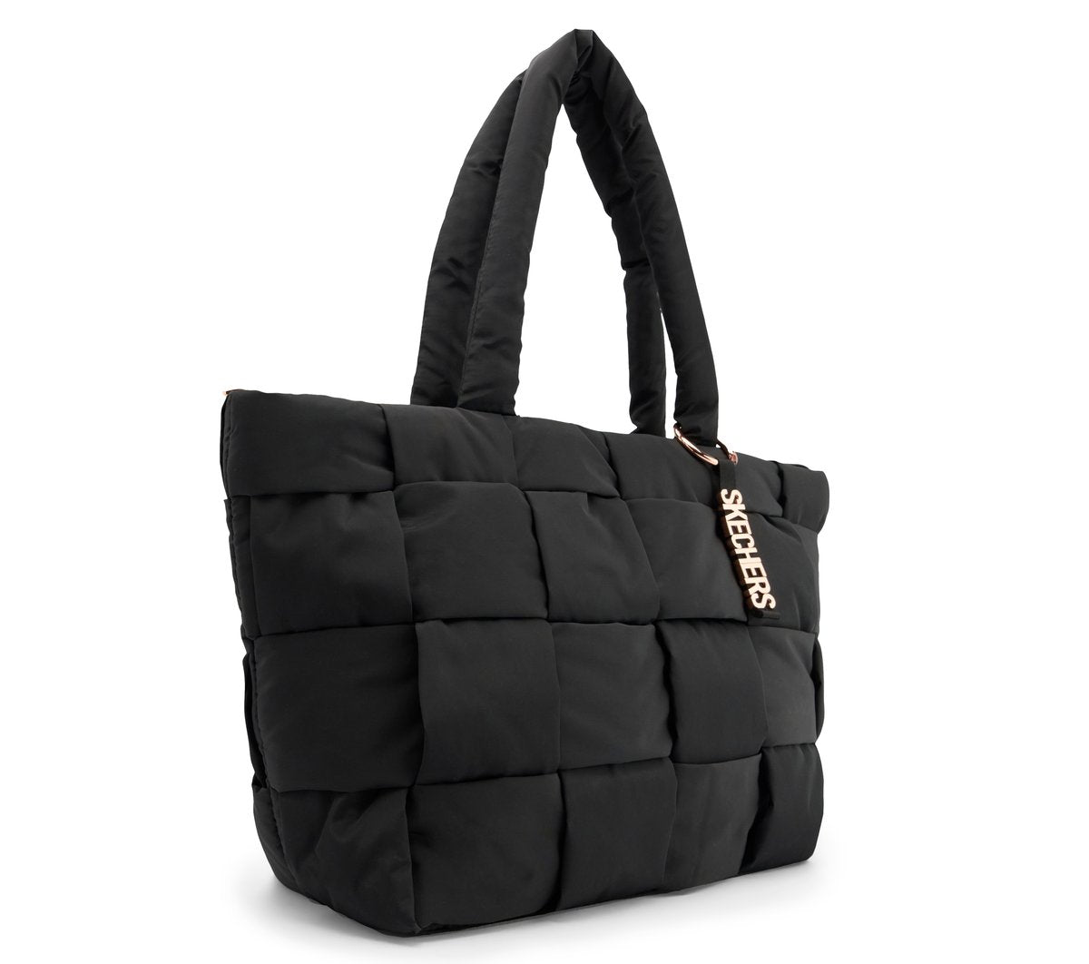 Quilted Checkered Shopper Bag