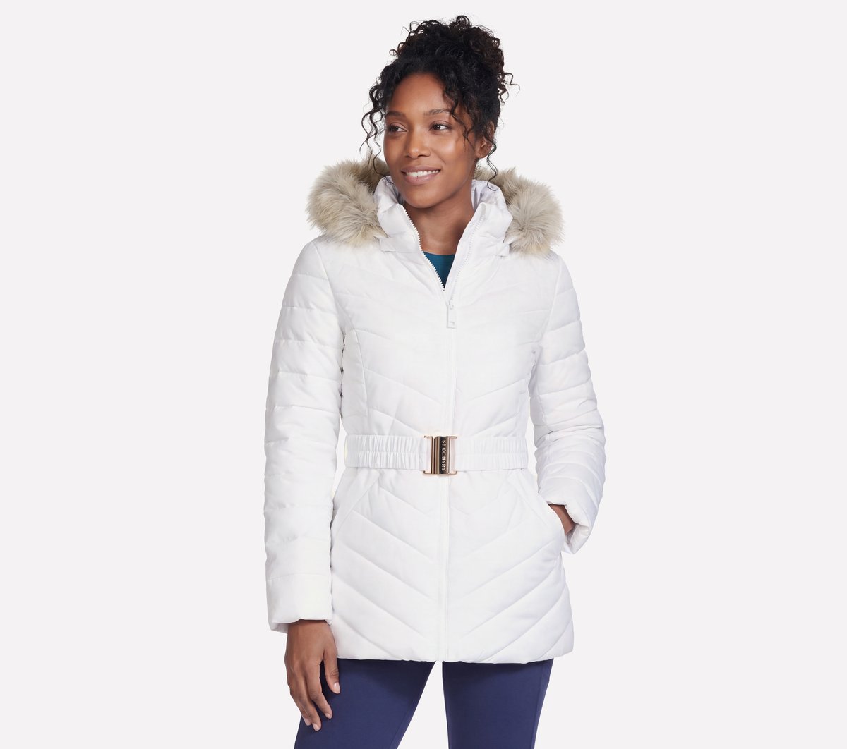 On-The-GO GO SHIELD Cozy Fit Belted Parka