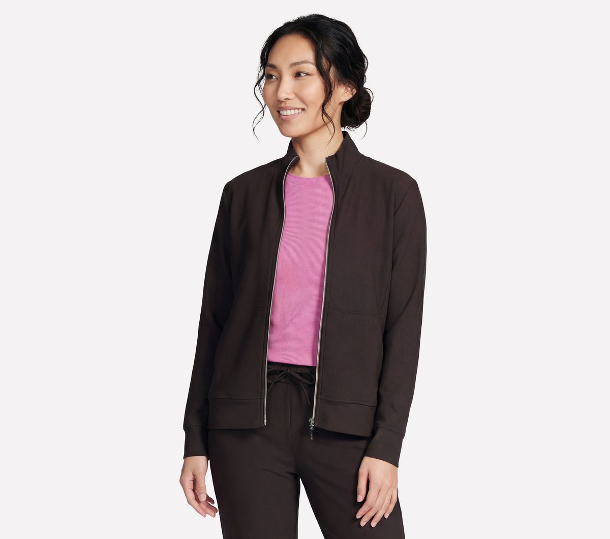GO Luxe Rib Everyday Full Zip Jacket