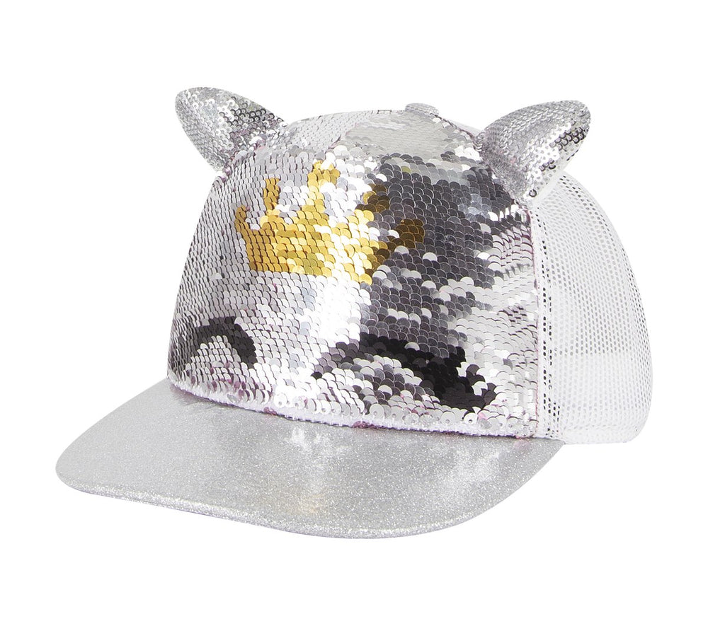 Caticorn Sequin Trucker Hat