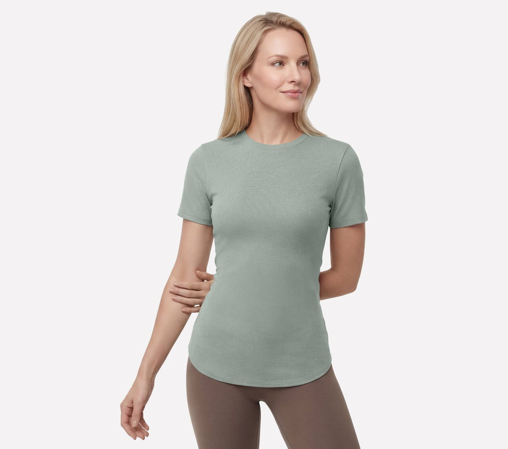 GO WALK Luxe Rib Tunic Tee