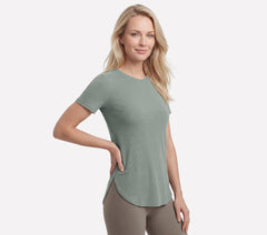 GO WALK Luxe Rib Tunic Tee