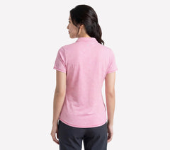 Short Sleeve On The Green Striped Polo