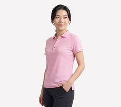 Short Sleeve On The Green Striped Polo