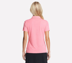 GO GOLF Short Sleeve Birdie Zip Front Polo