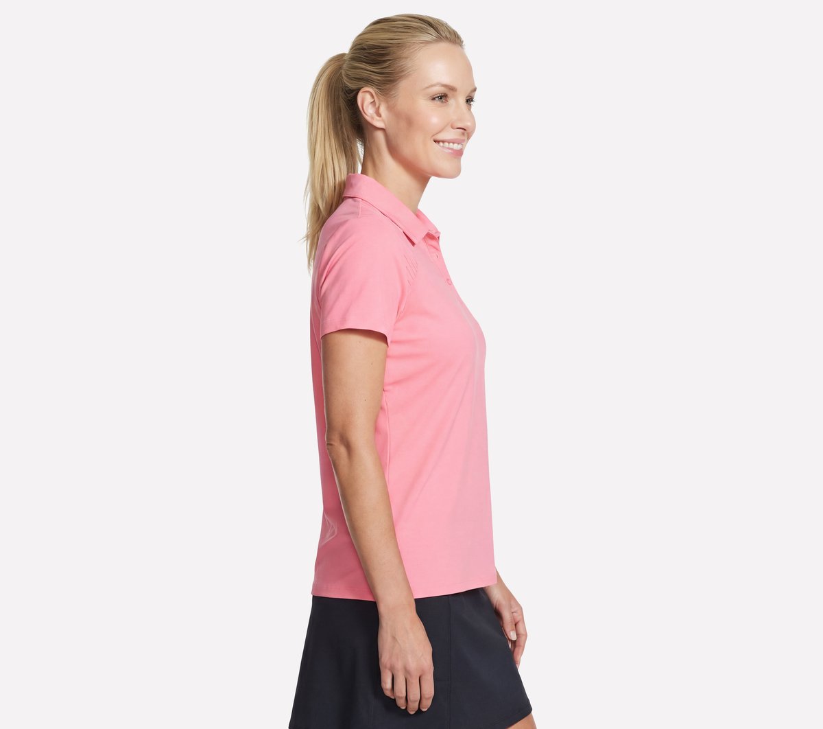 GO GOLF Short Sleeve Birdie Zip Front Polo
