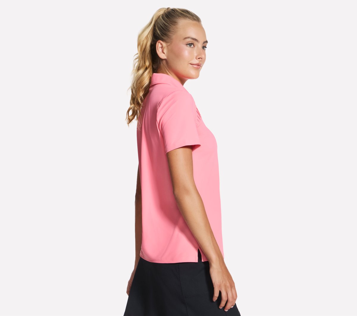 GO GOLF Short Sleeve Birdie Zip Front Polo