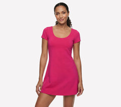 GO WALK Scoop Short Sleeve Dress