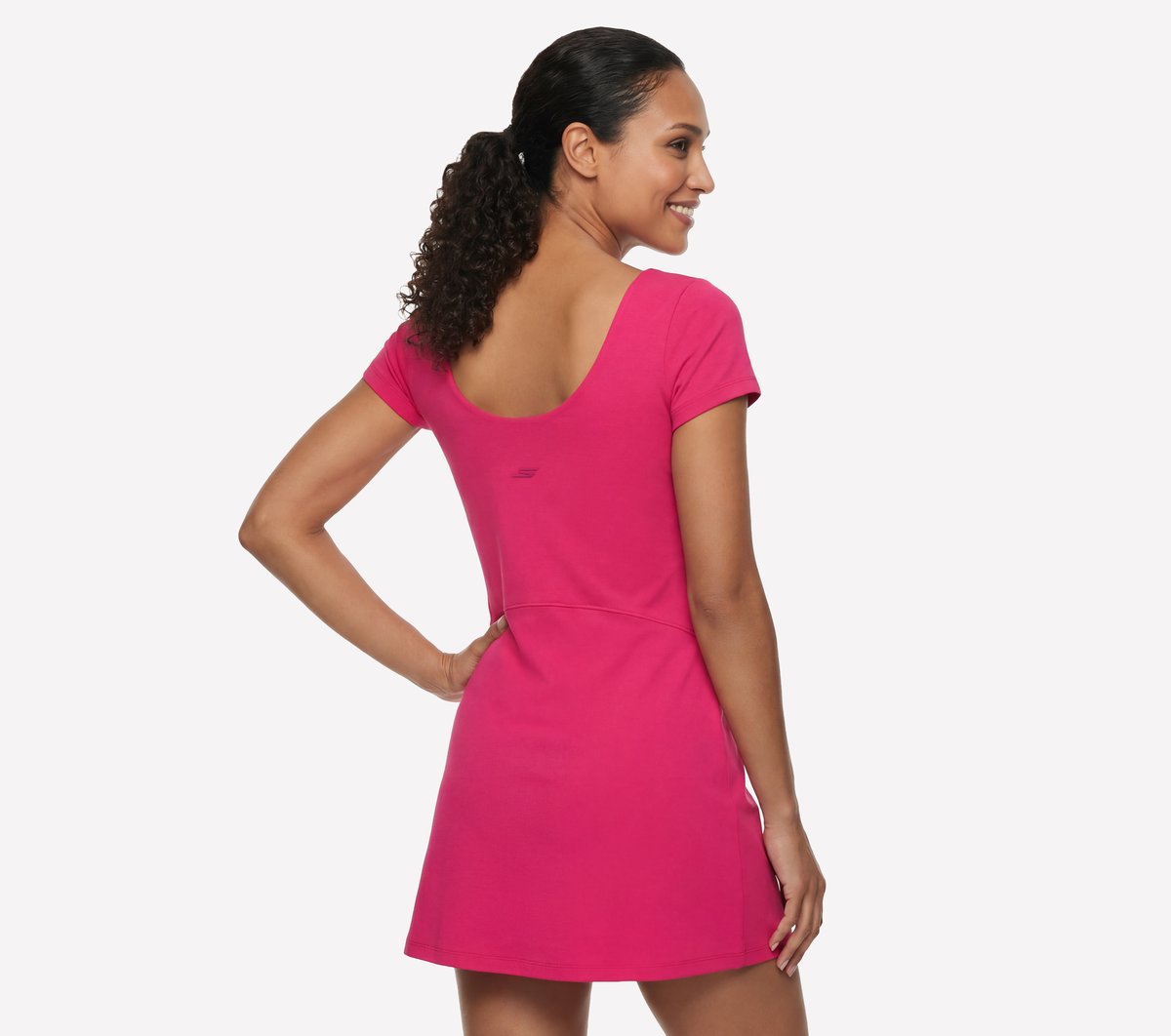 GO WALK Scoop Short Sleeve Dress