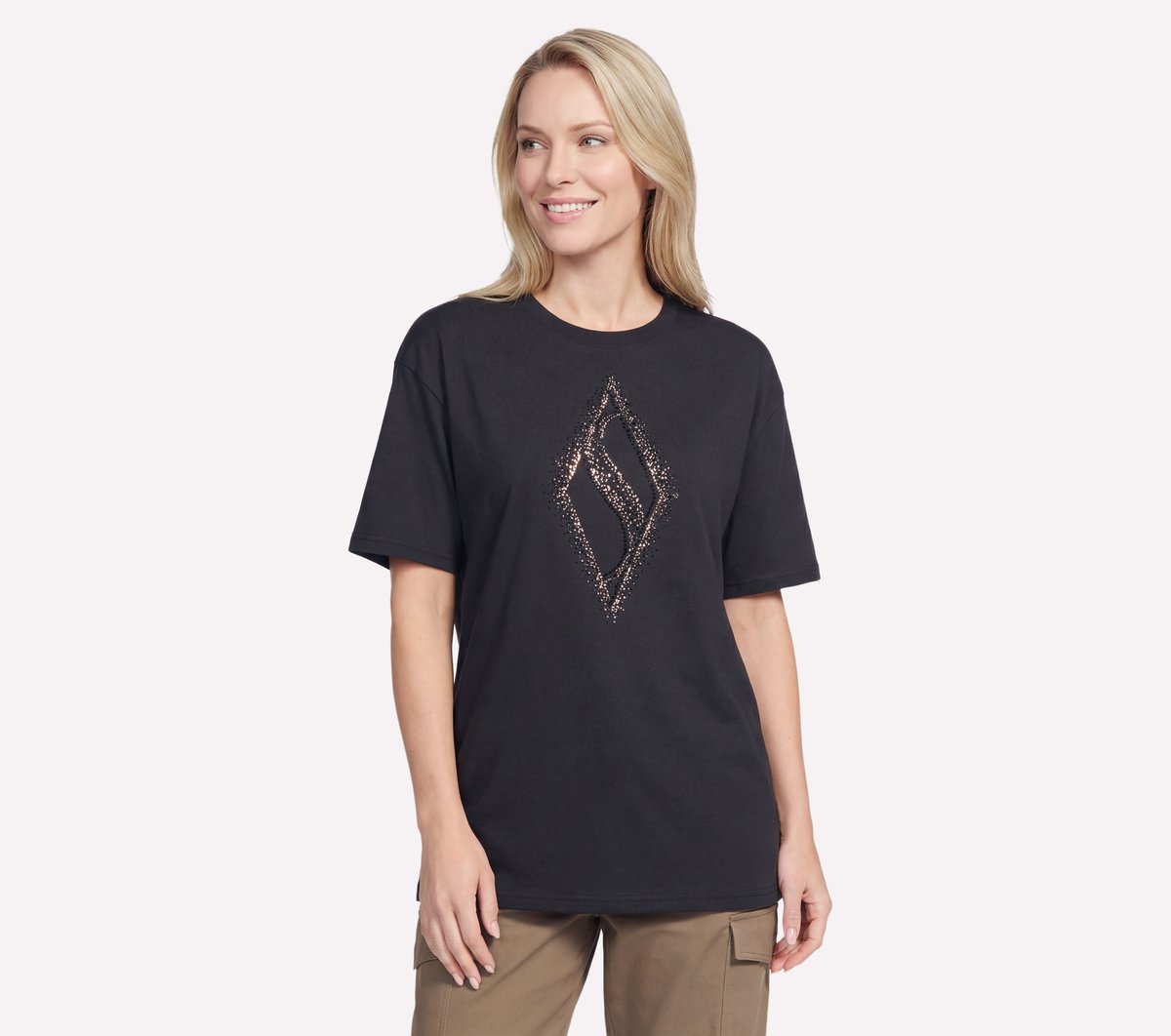Gold Splatter Diamond Short Sleeve Tee