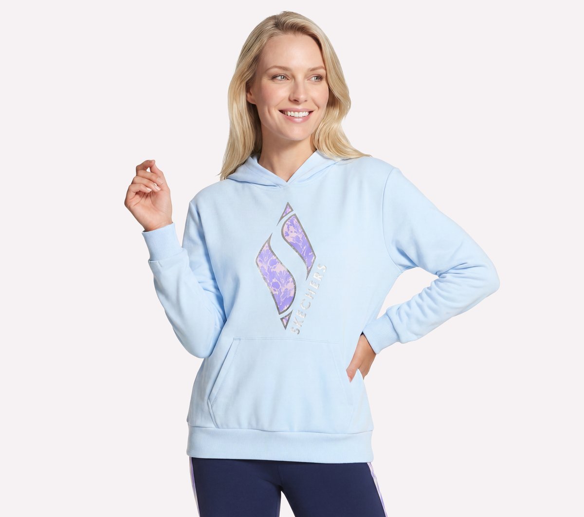 Floral Diamond Pullover Hoodie