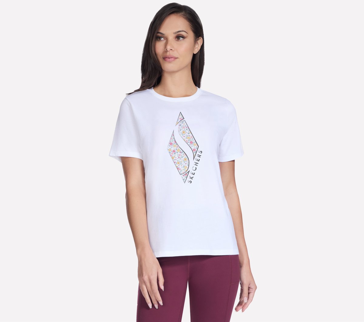 Floral Diamond Short Sleeve Tee
