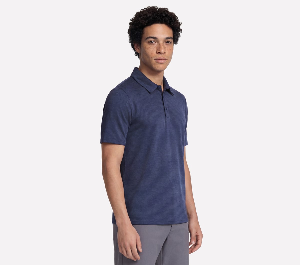 GO GOLF GO DRI All Day Stripe Polo