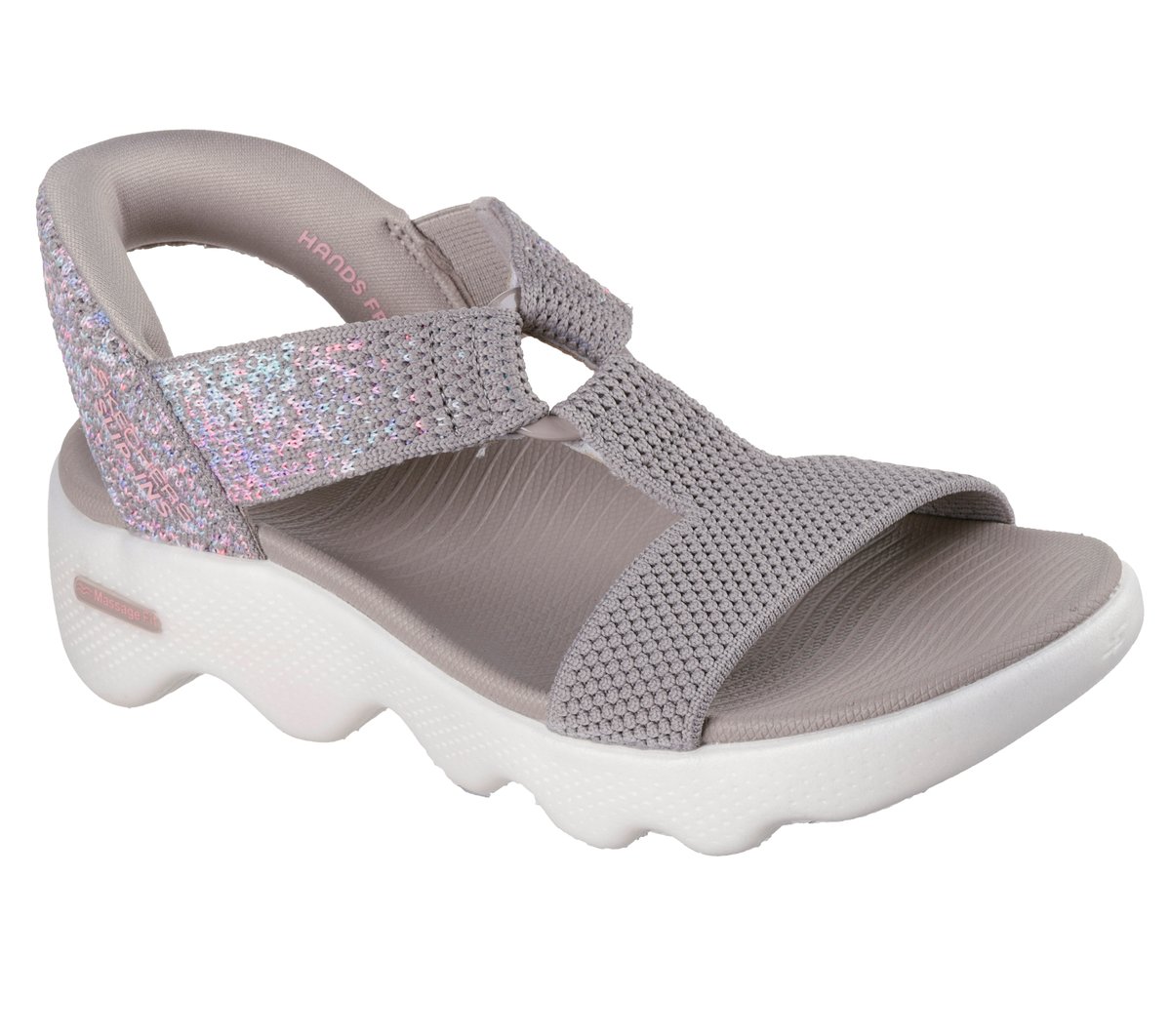 Slip-ins: GO WALK Massage Fit Sandal - Confetti Sky