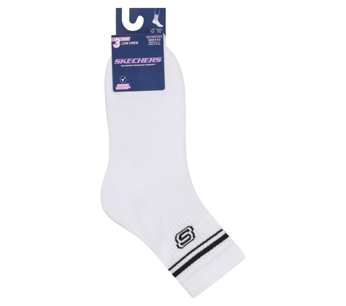 3 Pack Women's Low Crew Varsity Socks