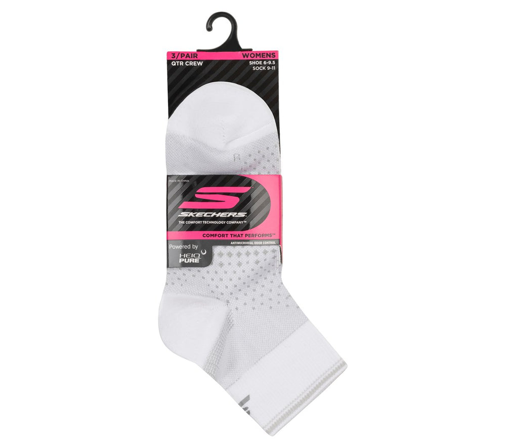 3 Pack Women's Reflective Performance Quarter Socks