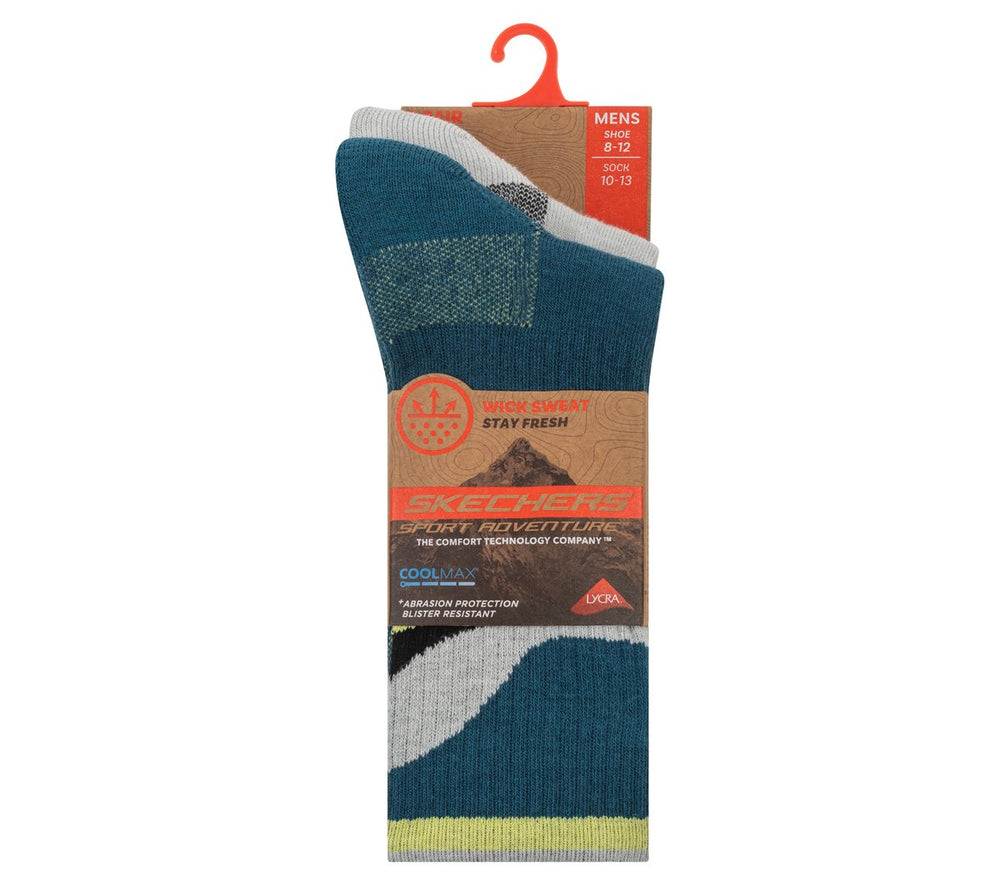 2 Pack Men's Crew Trail Socks