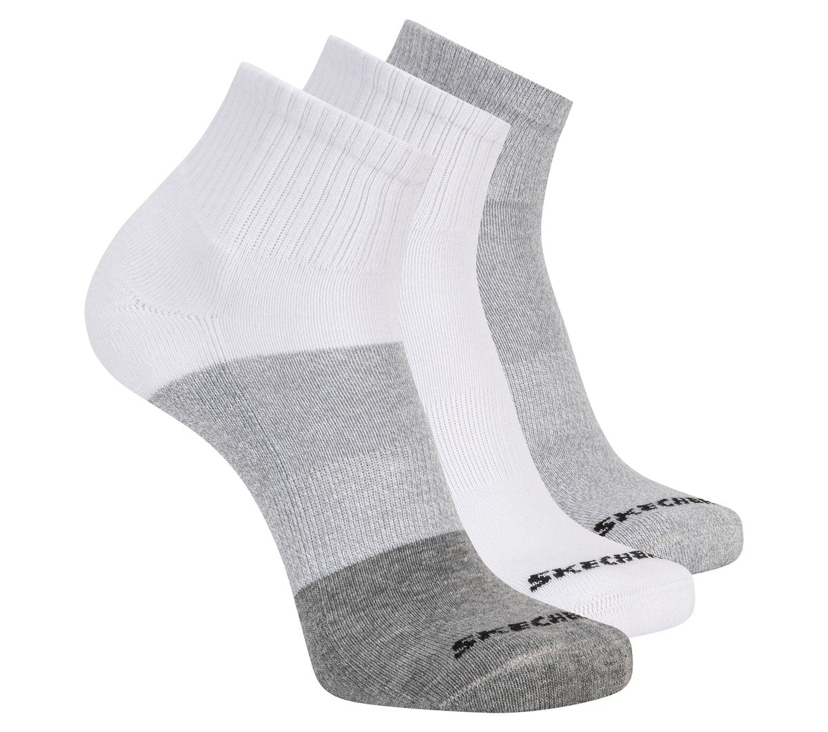 3 Pack Men's Colorblock Quarter Socks