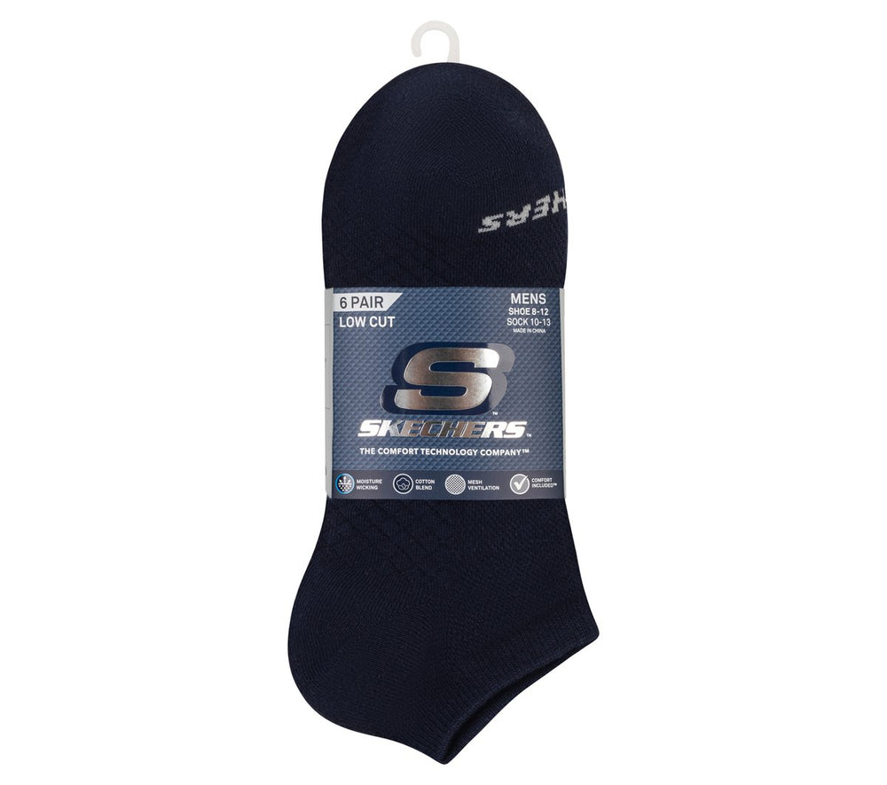 6 Pack Men's Low Cut Texture Knit Socks